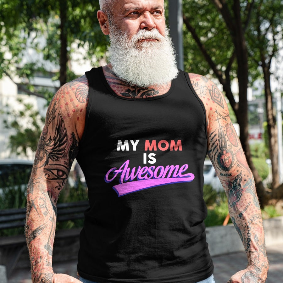 Gift for Mom Shirt, Funny Mom Unisex T-Shirt/Hoodie/Sweatshirt HLT00 - My Mom Is Awesome T-shirt, Mothers Day, Love, by Zany Brainy