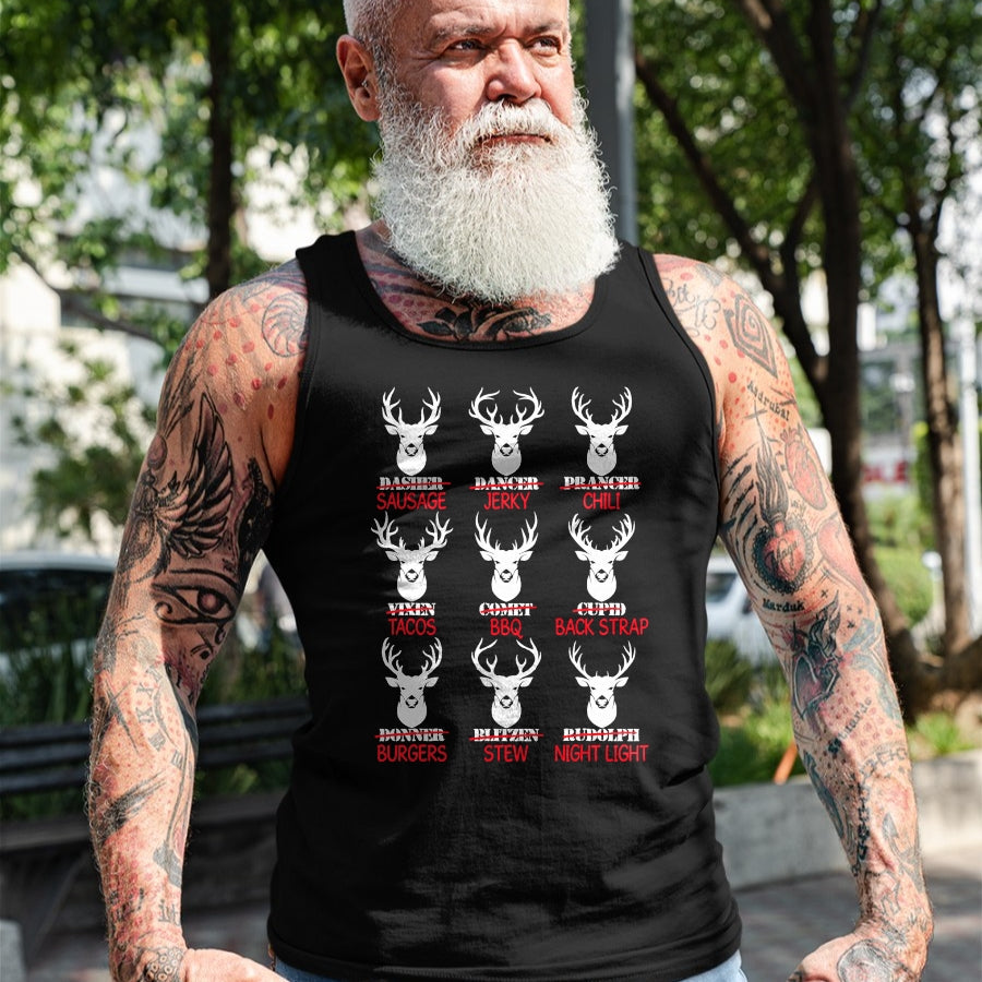 Funny Hunting Shirt, Gift For Hunting Lover Unisex T-Shirt/Hoodie/Sweatshirt HLT00 - Deer Hunting Gift Hunter of All Santa_s Reindeer T-Shirt