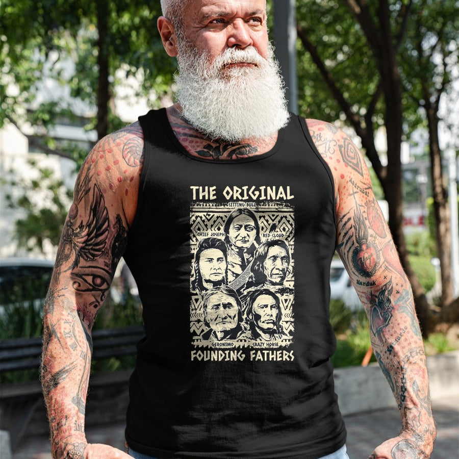 Native American T-Shirts, Vintage Native American Unisex T-Shirt/Hoodie/Sweatshirt HLT00 - Original Founding Fathers Native American Tribe