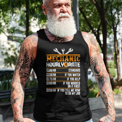Best Mechanic Life Shirt, Funny Mechanic UnisexT-Shirt/Hoodie/Sweatshirt HLT00 - Best Mechanic Gifts Hourly Rate Mechanics Tees Men's Funny Mechanic T-Shirt Black Small