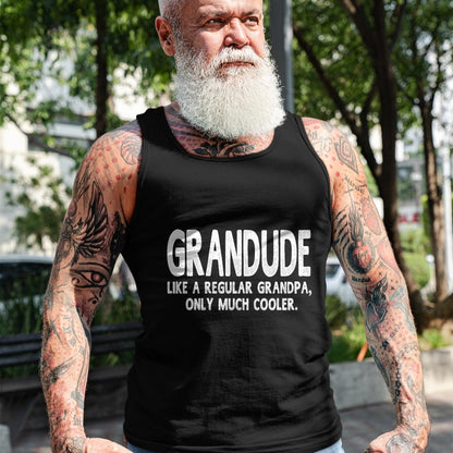 Best Grandpa Shirt, Proud Grandpa Unisex T-Shirt/Hoodie/Sweatshirt HLT00 - Grandude Definition Like Regular Grandpa Only Cooler Funny T-Shirt