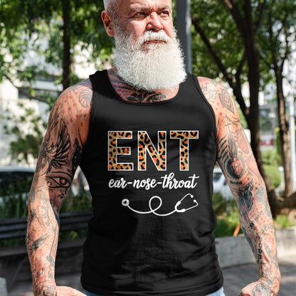 Best Doctor Shirt, Funny Doctor UnisexT-Shirt/Hoodie/Sweatshirt HLT00 - Otolaryngology Otolaryngologist Leopard Ear Nose Throat ENT T-Shirt