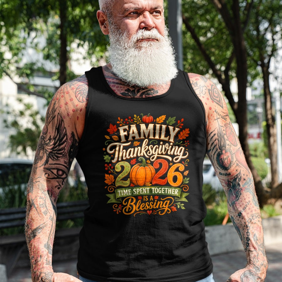 Best Thanksgiving Family Shirt , Funny Thanksgiving UnisexT-Shirt/Hoodie/Sweatshirt HLT00 - Family Thanksgiving Squad 2026 Matching Family Thanksgiving T-Shirt