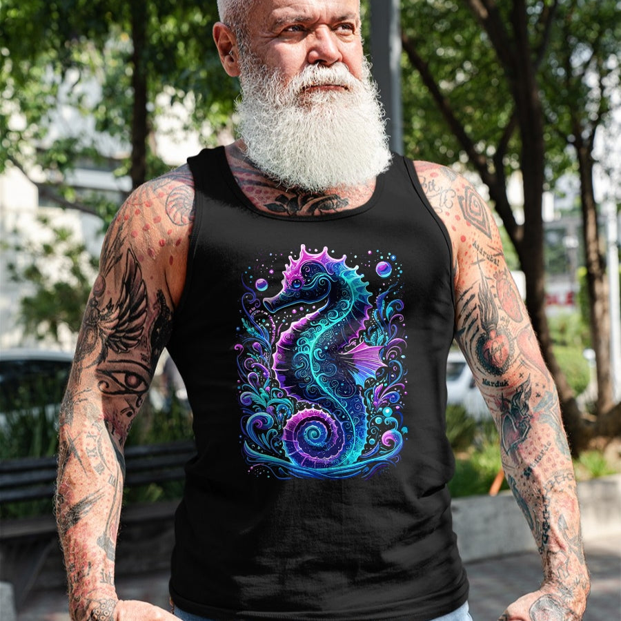 Best Horse Lover Shirt , Funny Horse UnisexT-Shirt/Hoodie/Sweatshirt HLT00 - Seahorse Colorful Underwater Seahorse T-Shirt