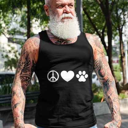 Dog Love Shirt, Dog Lover Gift T-Shirt/Hoodie/Sweatshirt HLT00 - Peace, Love and Dogs T Shirt T-Shirt