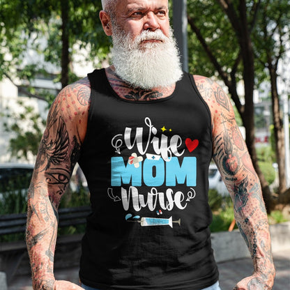 Funny Nurse Shirt, Nurse Unisex T-Shirt/Hoodie/Sweatshirt HLT00 - Wife Mom Nurse Mother's Day T-Shirt