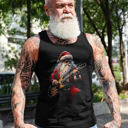 Guitar Lover Shirt, Funny Guitar UnisexT-Shirt/Hoodie/Sweatshirt HLT00 - Rock Guitar Santa Claus Playing Guitar - Funny Christmas T-Shirt