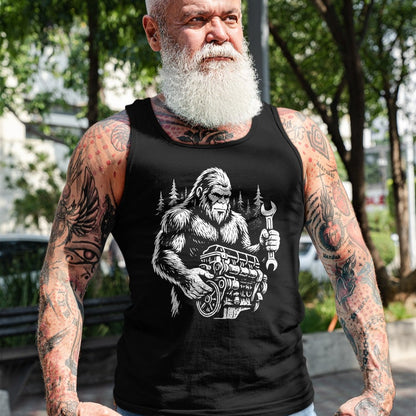 Best Mechanic Life Shirt, Funny Mechanic UnisexT-Shirt/Hoodie/Sweatshirt HLT00 - Funny Mechanic Bigfoot Sasquatch Engine Car Repair T-Shirt