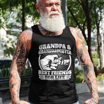 Best Grandpa Shirt, Proud Grandpa Unisex T-Shirt/Hoodie/Sweatshirt HLT00 -Grandpa Granddaughter Gift Family Shirt Grandad Fist Bump T-Shirt
