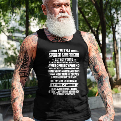 Best Wife Shirt, Wife and Husband Unisex T-Shirt/Hoodie/Sweatshirt HLT00 - yes! i'm a spoiled girlfriend but not yours T-Shirt