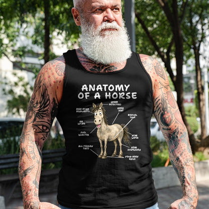 Best Horse Lover Shirt , Funny Horse UnisexT-Shirt/Hoodie/Sweatshirt HLT00 - Funny Horse Anatomy Equestrian Stable Life Humor T-Shirt
