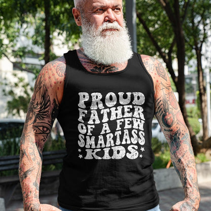 Gift for Dad Shirt, Funny Dad Unisex T-Shirt/Hoodie/Sweatshirt HLT00 – Proud Father Of A Few Smartass Kids proud dad Father_s Day T-Shirt