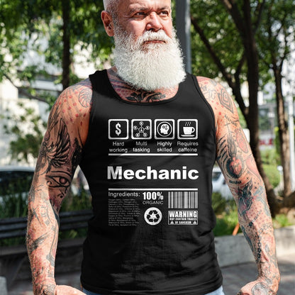 Best Mechanic Life Shirt, Funny Mechanic UnisexT-Shirt/Hoodie/Sweatshirt HLT00 - Mechanic Funny Nutritional Facts - For Mechanics T-Shirt