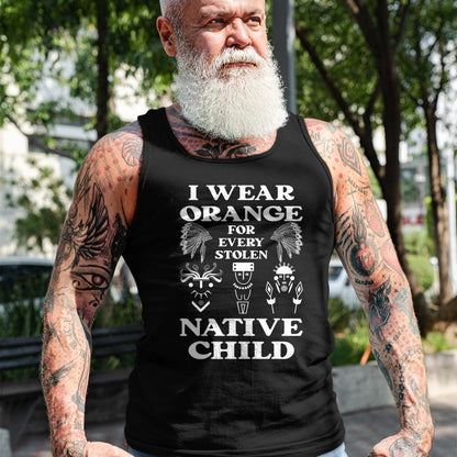 Native American T-Shirts, Vintage Native American Unisex T-Shirt/Hoodie/Sweatshirt HLT00 - I Wear Orange For Every American Native Child Indian Pride (3)