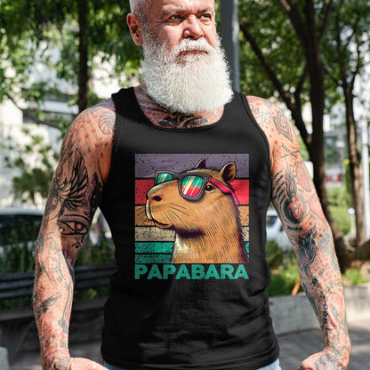 Cute Capybara Shirt, Funny Capybara Unisex T-Shirt/Hoodie/Sweatshirt HLT00 - Papabara Father_s Day Best Dad Capybara T-Shirt