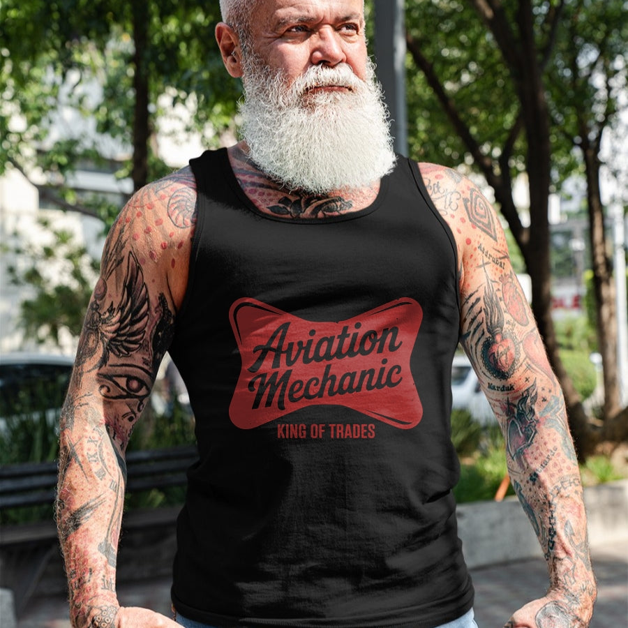Best Mechanic Life Shirt, Funny Mechanic UnisexT-Shirt/Hoodie/Sweatshirt HLT00 - Aviation Mechanic King of Trades, Aircraft Plane Maintenance Long Sleeve T-Shirt