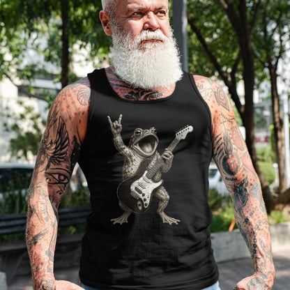 Guitar Lover Shirt, Funny Guitar UnisexT-Shirt/Hoodie/Sweatshirt HLT00 - Frog Playing Guitar Rock and Roll Funny T-Shirt