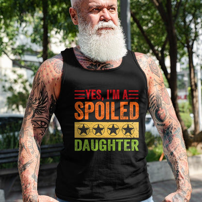 Best Wife Shirt, Wife and Husband Unisex T-Shirt/Hoodie/Sweatshirt HLT00 - Yes I'm A Spoiled Daughter Tees Women Girls Valentines Day T-Shirt (1)