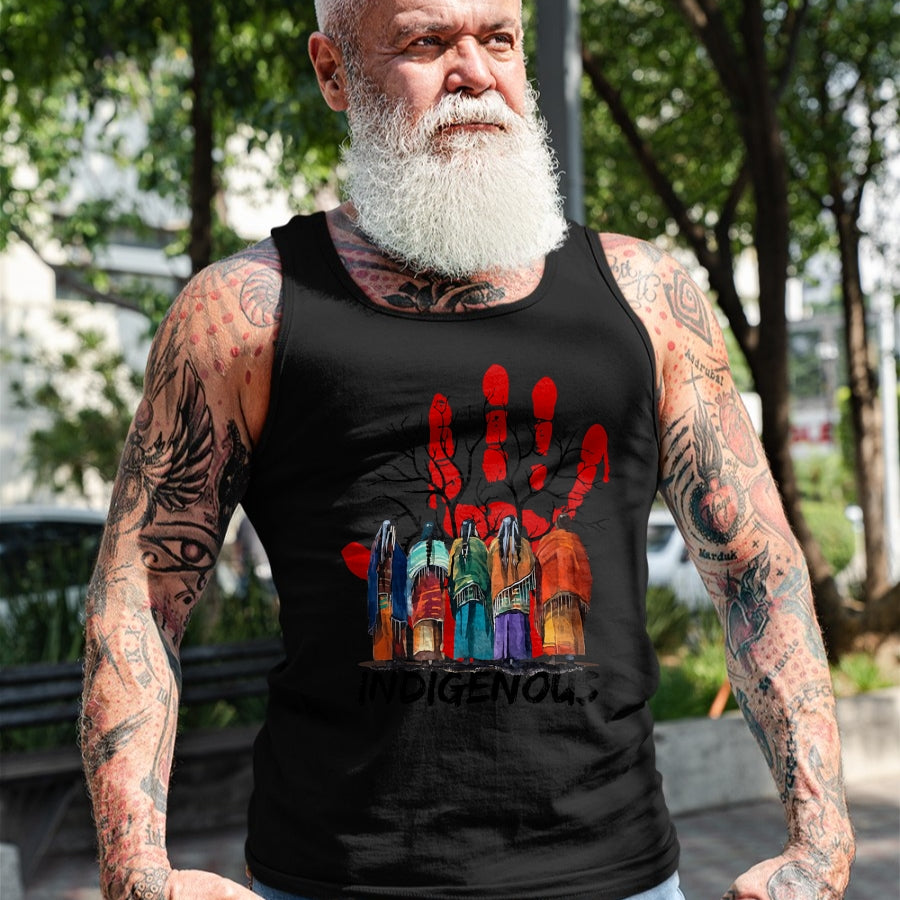Native American T-Shirts, Vintage Native American Unisex T-Shirt/Hoodie/Sweatshirt HLT00 - Native American Indigenous People Stop MMIW