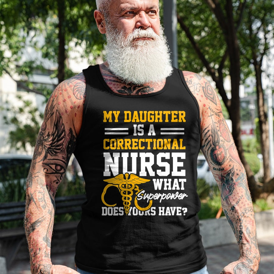 Funny Nurse Shirt, Nurse Unisex T-Shirt/Hoodie/Sweatshirt HLT00 - Womens Correctional Nurse Daughter Nursing RN V-Neck T-Shirt
