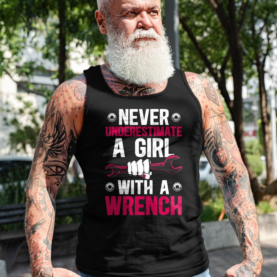Best Mechanic Life Shirt, Funny Mechanic UnisexT-Shirt/Hoodie/Sweatshirt HLT00 - Girl with A Wrench Female Mechanic Women Mechanics Girl T-Shirt
