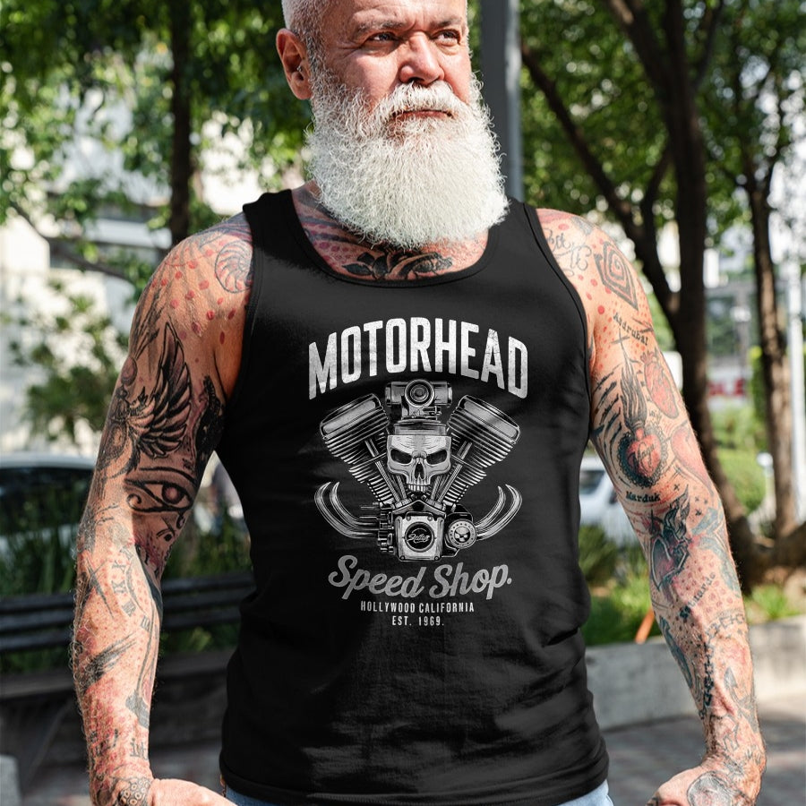 Best Mechanic Life Shirt, Funny Mechanic UnisexT-Shirt/Hoodie/Sweatshirt HLT00 - Skeleton Motor Head Speed Shop Hot Rod Mechanic Car Lover T-Shirt