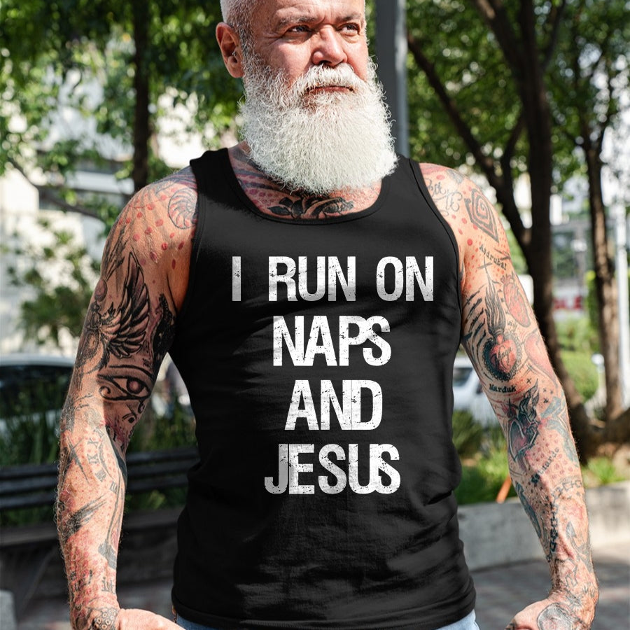 Christian Tee, Christian Faith Unisex T-Shirt/Hoodie/Sweatshirt HLT00 - Funny Run On Nap & Jesus Christ Sayings Christian T-Shirt (2)