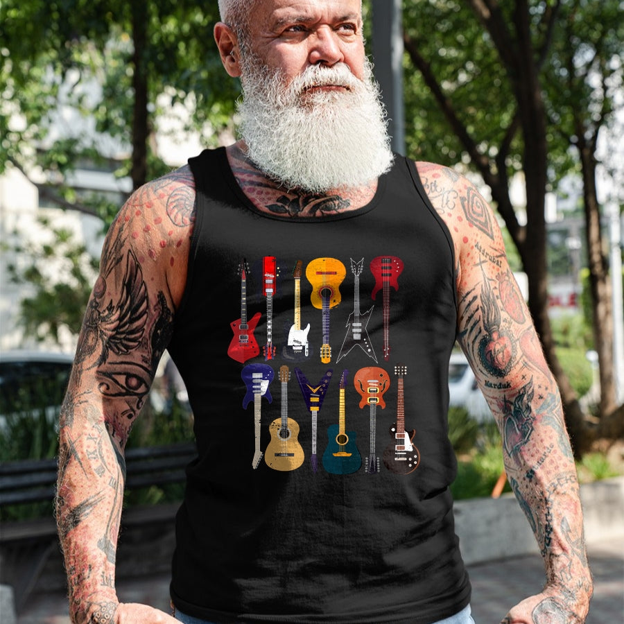 Guitar Lover Shirt, Funny Guitar UnisexT-Shirt/Hoodie/Sweatshirt HLT00 - Guitar Collection Rocker Gift Guitarist T-Shirt