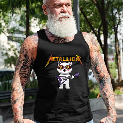 Guitar Lover Shirt, Funny Guitar UnisexT-Shirt/Hoodie/Sweatshirt HLT00 - Metallicat- Funny Cat Rock Cat Playing Guitar T-Shirt for Men Women Girls Kids
