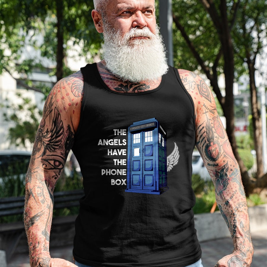Best Doctor Shirt, Funny Doctor UnisexT-Shirt/Hoodie/Sweatshirt HLT00 - The Angels Have The Phone Box T-Shirt