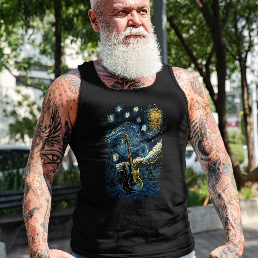 Guitar Lover Shirt, Funny Guitar UnisexT-Shirt/Hoodie/Sweatshirt HLT00 - Starry Guitar Gifts Guitarist Rock Concert Festival Guitar T-Shirt