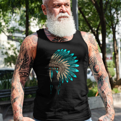 Native American T-Shirts, Vintage Native American Unisex T-Shirt/Hoodie/Sweatshirt HLT00 - Native American Indian Headdress Costume Jewelry Decor