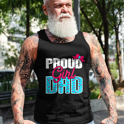 Gift for Dad Shirt, Funny Dad Unisex T-Shirt/Hoodie/Sweatshirt HLT00 – Girl Dad Proud Girl Dad Quote for Father of A Girl T-Shirt