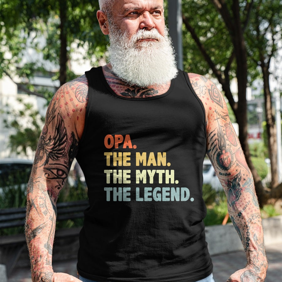 Best Grandpa Shirt, Proud Grandpa Unisex T-Shirt/Hoodie/Sweatshirt HLT00 - Opa The Man Myth Legend Father���s day gift for Grandpa G-Dad T
