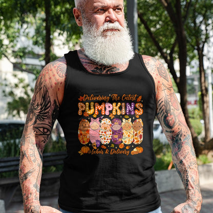 Best Doctor Shirt, Funny Doctor UnisexT-Shirt/Hoodie/Sweatshirt HLT00 - Delivering The Cutest Pumpkins Labor and Delivery Nurse Fall T-Shirt