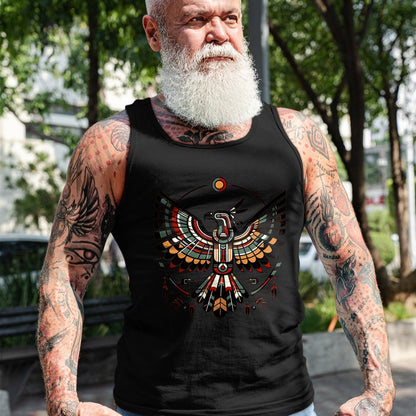 Native American T-Shirts, Vintage Native American Unisex T-Shirt/Hoodie/Sweatshirt HLT00 - Thunderbird Native American Tribal Art (2)