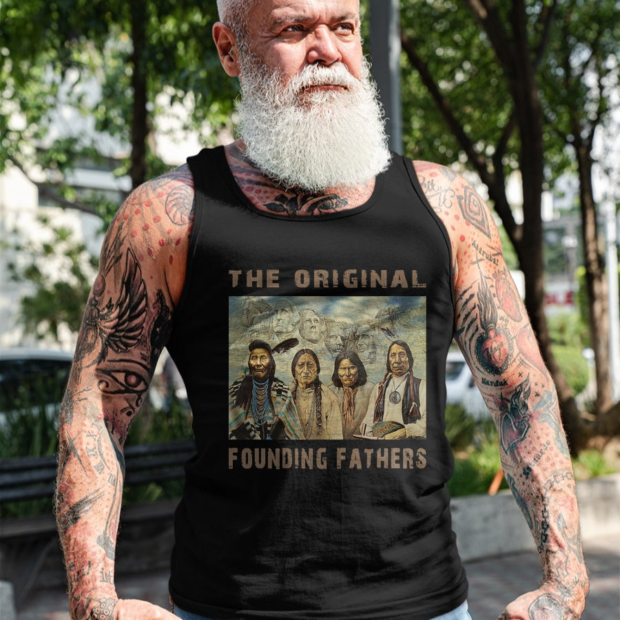Native American T-Shirts, Vintage Native American Unisex T-Shirt/Hoodie/Sweatshirt HLT00 - Native American Original Founding Fathers
