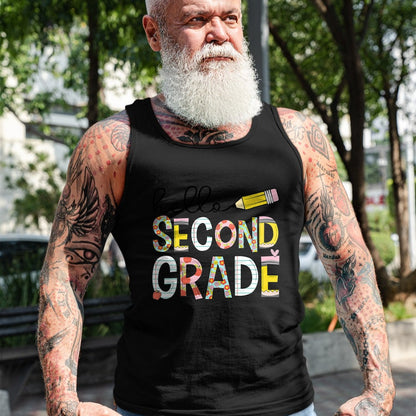 Best Teacher Shirt, Funny Teacher UnisexT-Shirt/Hoodie/Sweatshirt HLT00 - Hello Second Grade Team 2nd Grade Back to School Teacher Kid T-Shirt