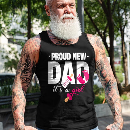 Gift for Dad Shirt, Funny Dad Unisex T-Shirt/Hoodie/Sweatshirt HLT00 – Funny Proud New Dad For Father_s Day It_s A Girl T-Shirt