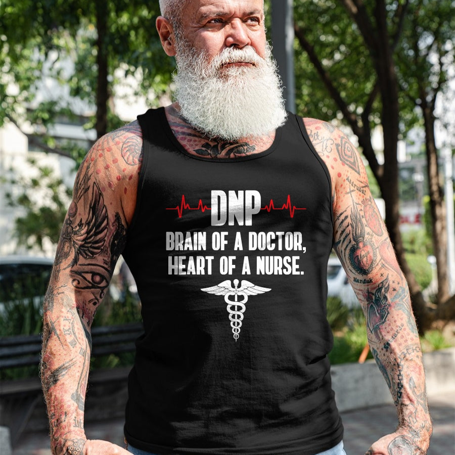Best Doctor Shirt, Funny Doctor UnisexT-Shirt/Hoodie/Sweatshirt HLT00 - DNP Doctor of Nursing Practice Brain RN Nurse DA1 T-Shirt