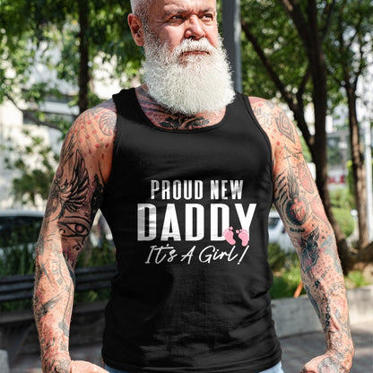 Gift for Dad Shirt, Funny Dad Unisex T-Shirt/Hoodie/Sweatshirt HLT00 – Proud New Daddy It_s A Girl Baby Announcement Father_s Day T-Shirt