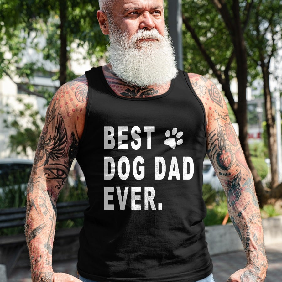 Gift for Dad Shirt, Funny Dad Unisex T-Shirt/Hoodie/Sweatshirt HLT00 – Best Dog Dad T-shirt Gift for Best Dog Dad Ever T-Shirt