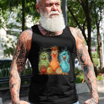 Best Thanksgiving Family Shirt , Funny Thanksgiving UnisexT-Shirt/Hoodie/Sweatshirt HLT00 - Retro Eagerlys Colorful Funny Chicken Art, for Men Women Kid T-Shirt
