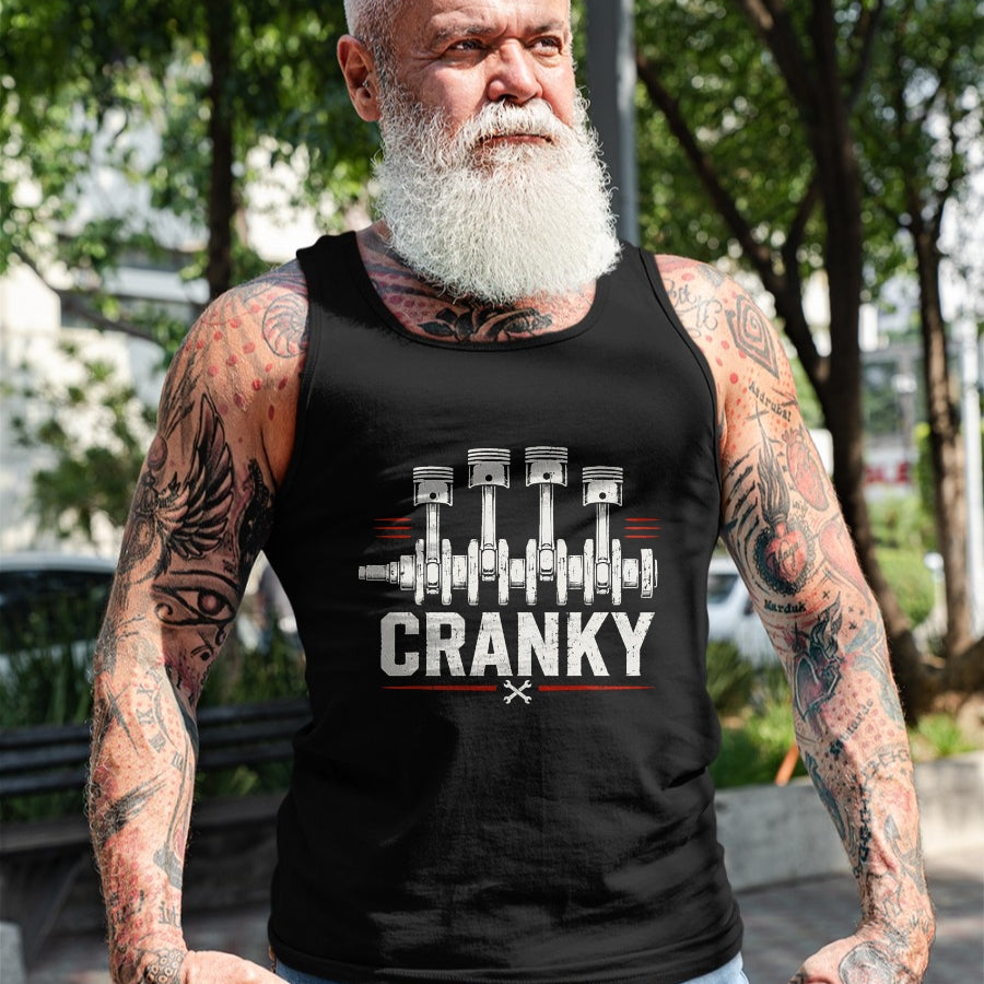 Best Mechanic Life Shirt, Funny Mechanic UnisexT-Shirt/Hoodie/Sweatshirt HLT00 - Cranky Car Mechanic Shirt Crankshaft Engine Piston T-Shirt