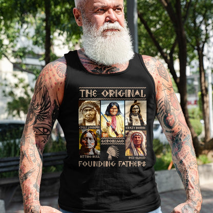 Native American T-Shirts, Vintage Native American Unisex T-Shirt/Hoodie/Sweatshirt HLT00 - The Original Founding Fathers