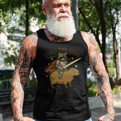 Cute Capybara Shirt, Funny Capybara Unisex T-Shirt/Hoodie/Sweatshirt HLT00 - TWAS The Tism M Lord Funny Raccoon Vintage Capybara Autism T-Shirt