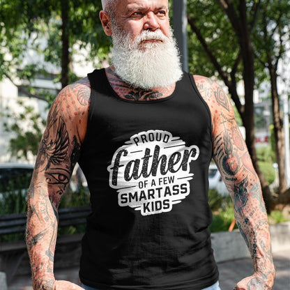 Gift for Dad Shirt, Funny Dad Unisex T-Shirt/Hoodie/Sweatshirt HLT00 – Proud Father Of A Few Smartass Kids Fathers Day Funny T-Shirt