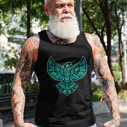 Native American T-Shirts, Vintage Native American Unisex T-Shirt/Hoodie/Sweatshirt HLT00 - Thunderbird Native American Tribal Art (1)