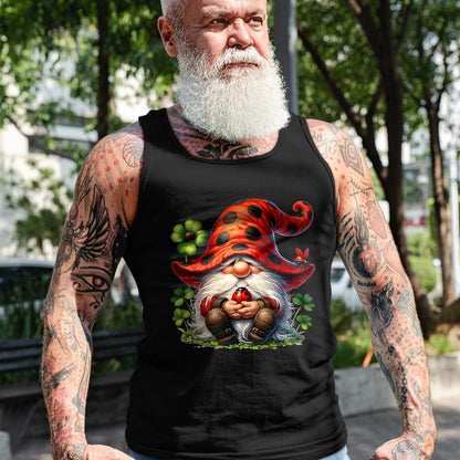 Gift for Mom Shirt, Funny Mom Unisex T-Shirt/Hoodie/Sweatshirt HLT00 - Ladybug Gnome For Lucky Mom And Dad Life With Shamrocks T-Shirt