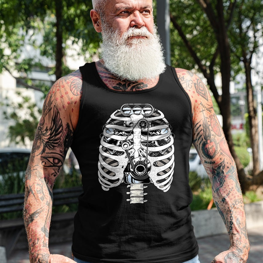 Best Mechanic Life Shirt, Funny Mechanic UnisexT-Shirt/Hoodie/Sweatshirt HLT00 - Car Mechanic Halloween Graphic Engineer Skeleton Mechanics T-Shirt, Men, Black, XX-Large